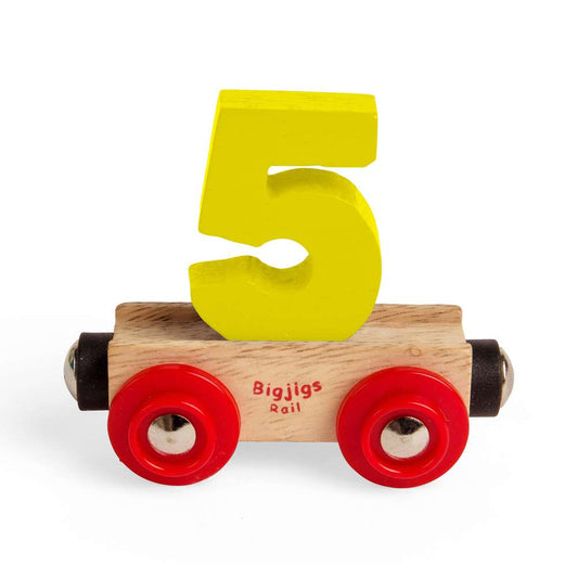 Bigjigs Rail Name Letters 5 Wooden Train Accessory
