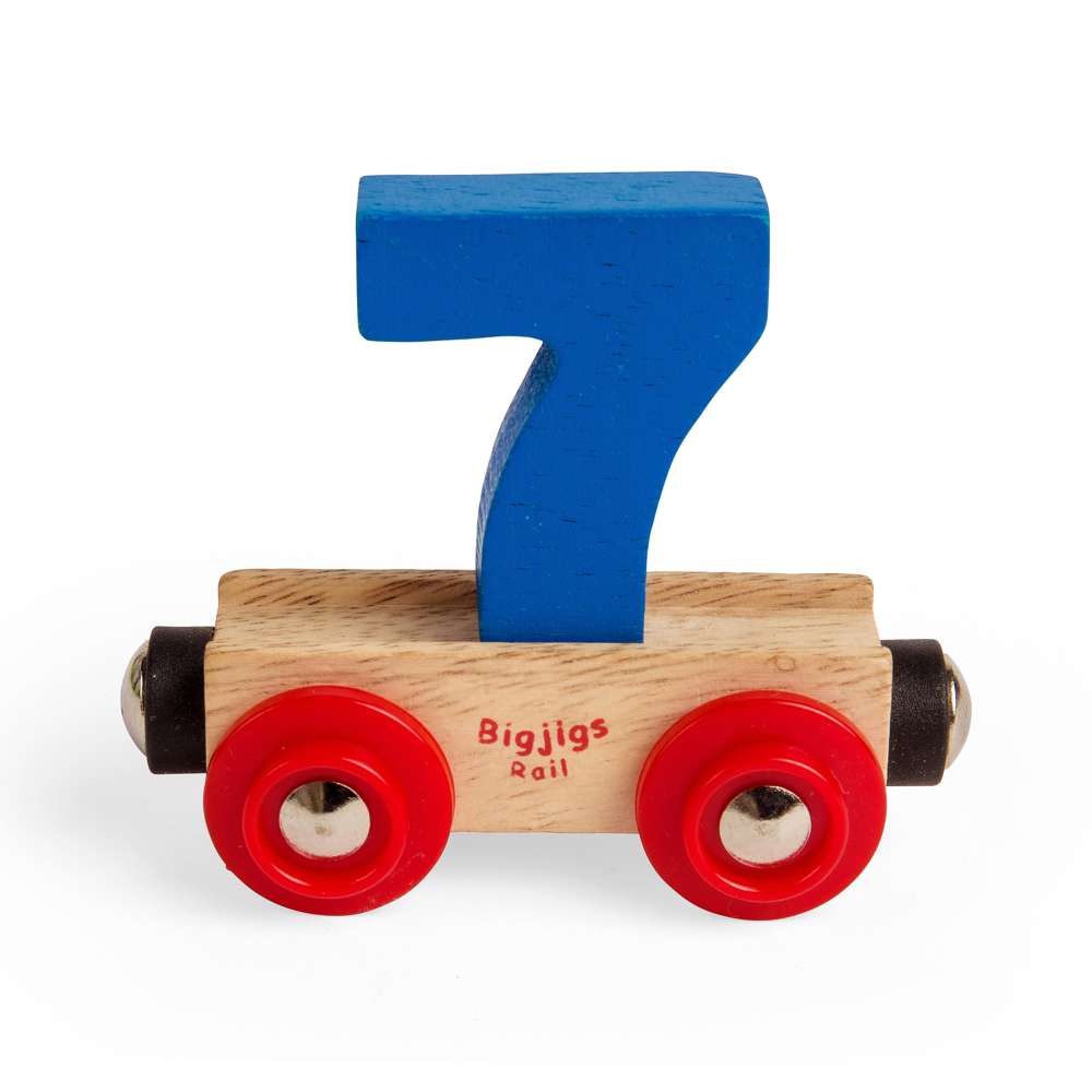 Bigjigs Rail Number 7 Wooden Train Accessory