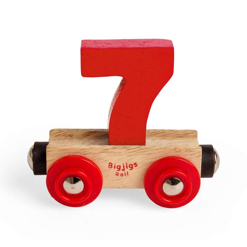 Bigjigs Rail Number 7 Wooden Train Accessory