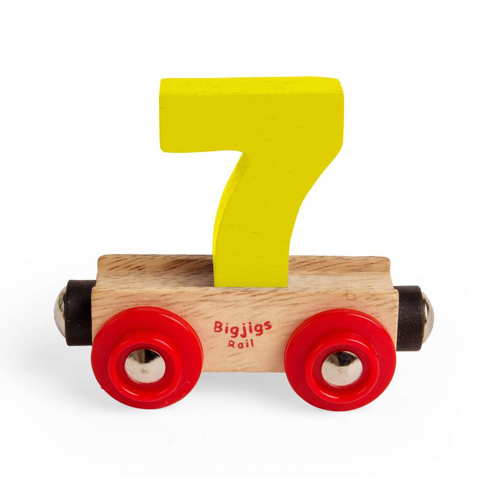 Bigjigs Rail Number 7 Wooden Train Accessory