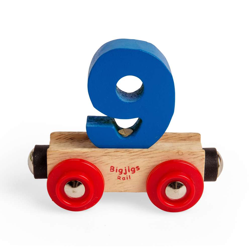 Bigjigs Rail Name Letters 9 Wooden Train Accessory