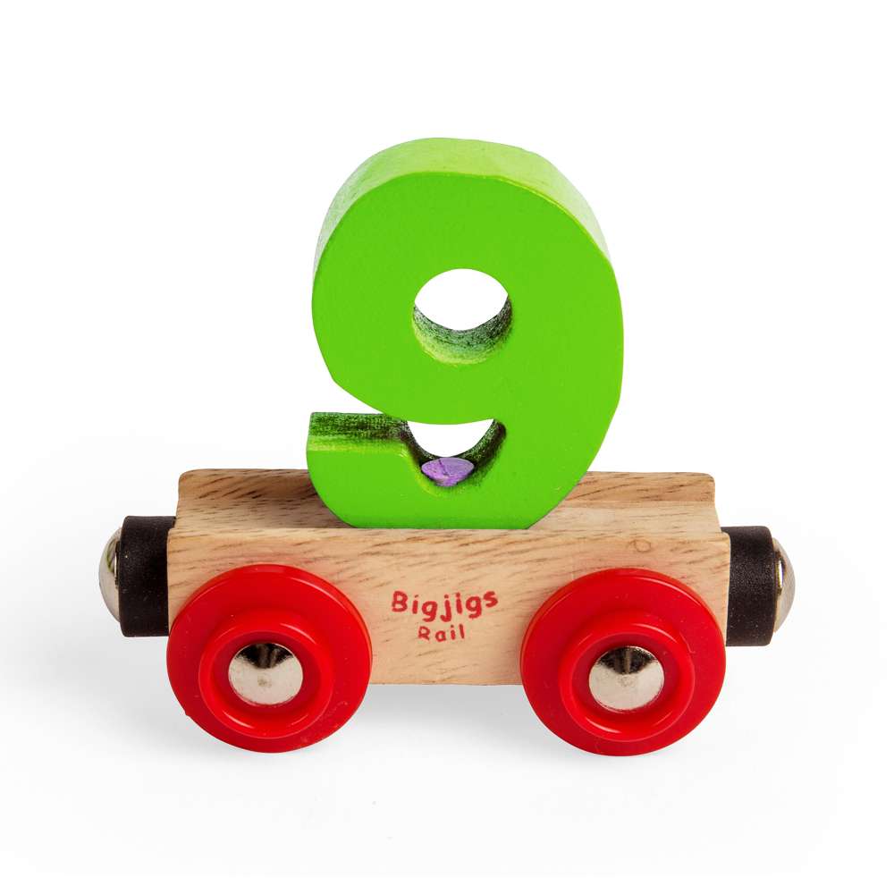 Bigjigs Rail Name Letters 9 Wooden Train Accessory