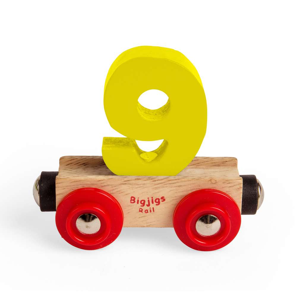 Bigjigs Rail Name Letters 9 Wooden Train Accessory