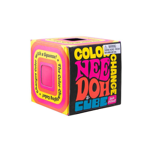 NeeDoh Color Change Cube Groovy Squishy Fidget Toy