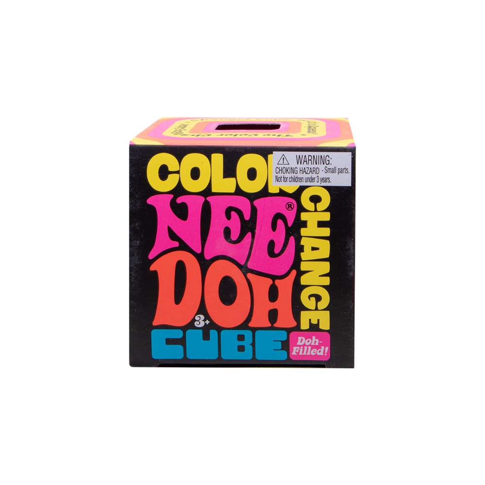 NeeDoh Color Change Cube Groovy Squishy Fidget Toy