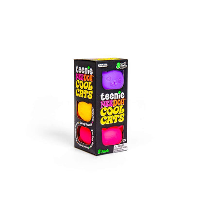 NeeDoh Teenie Cool Cats Squishy Fidget Toy 3 Pack