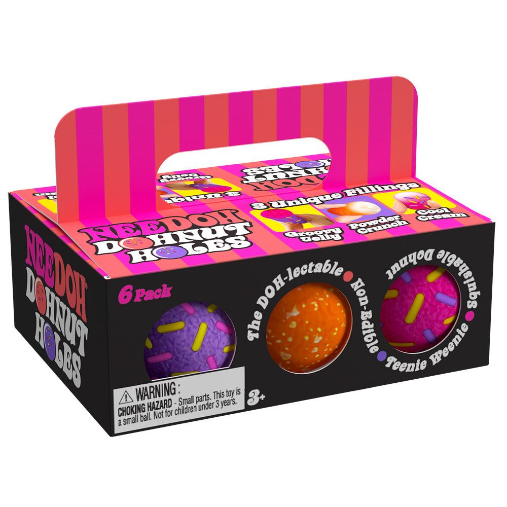 NeeDoh Dohnut Holes Groovy Squishy Fidget Toy 6 Pack