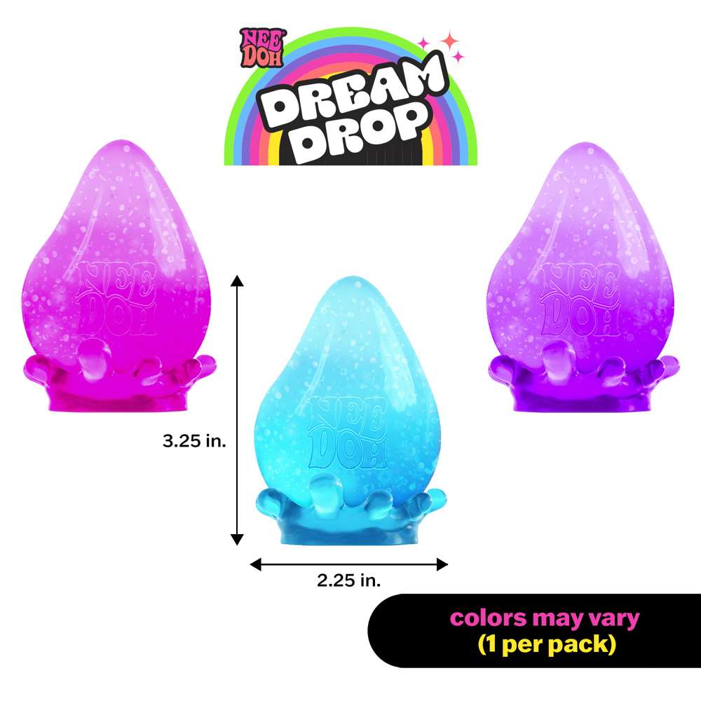 NeeDoh Dream Drop Raindrop Squishy Fidget Toy