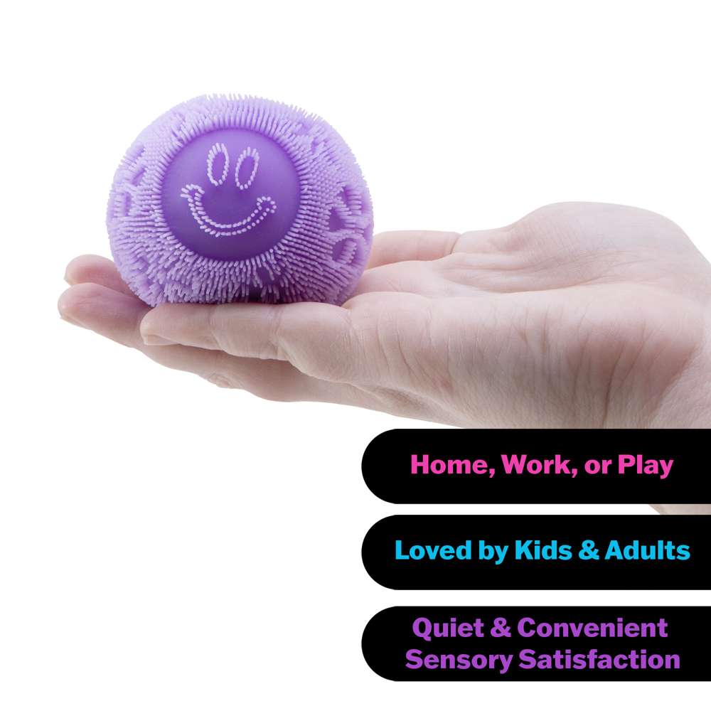 NeeDoh Fuzz Ball Flower Power Sensory Fidget Toy