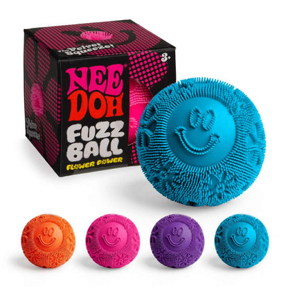 NeeDoh Fuzz Ball Flower Power Sensory Fidget Toy