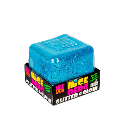 NeeDoh Niceberg Glitter & Glow Super Solid Squish Fidget Toy