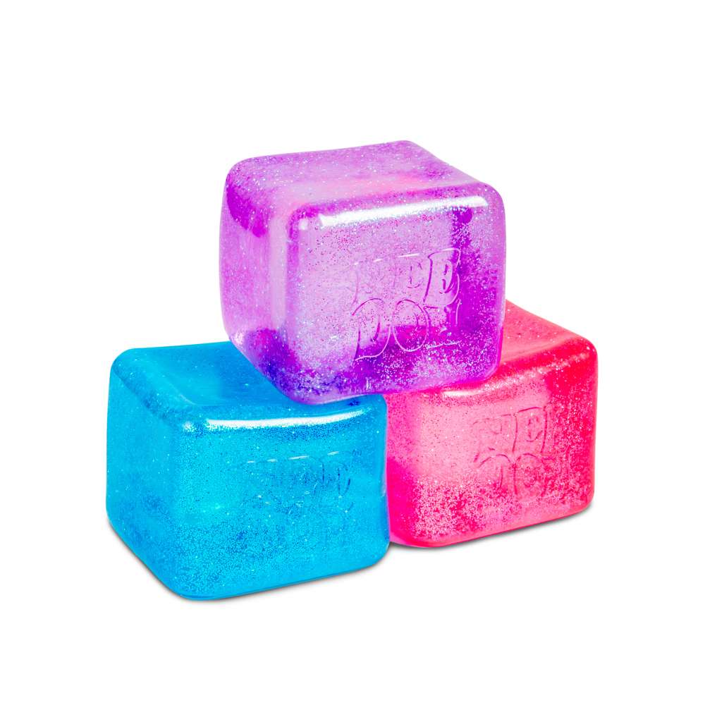 NeeDoh Niceberg Glitter & Glow Super Solid Squish Fidget Toy