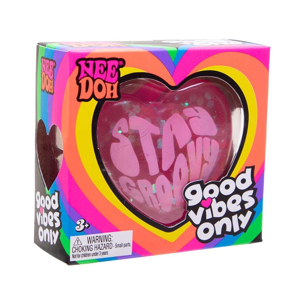 NeeDoh Good Vibes Only Heart Fidget Toy