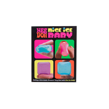 NeeDoh Nice Ice Baby Groovy Squishy Fidget Toy 4 Pack