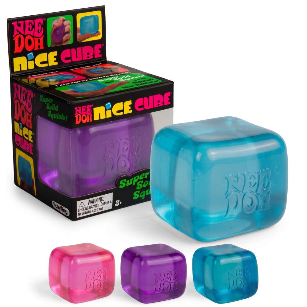 NeeDoh Nice Cube Super Solid Squish Fidget Toy