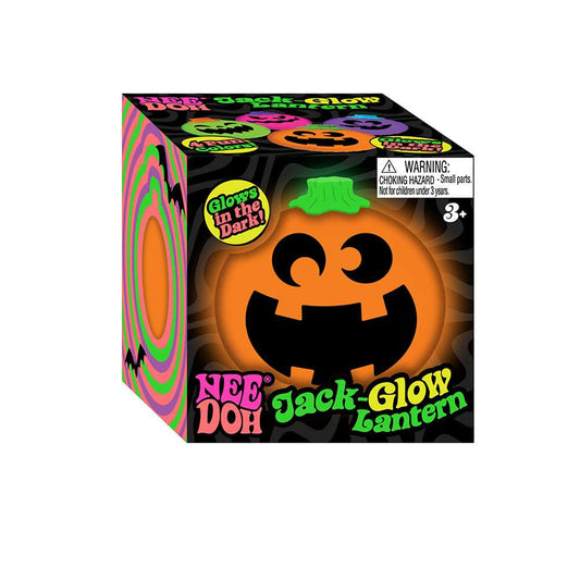 NeeDoh Jack-Glow Lantern Glow-in-the-Dark Fidget Toy