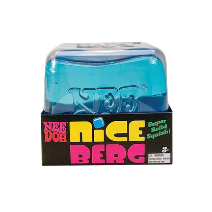 NeeDoh Niceberg Super Solid Squish Large Ice Cube Fidget Toy