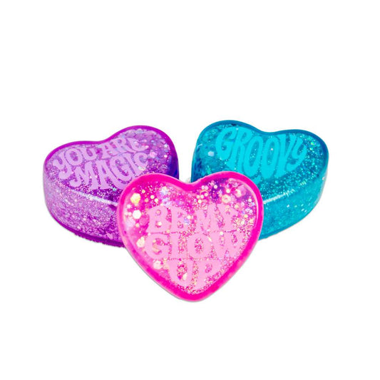 NeeDoh Teenie Sparkle Hearts Fidget Toy 3 Pack