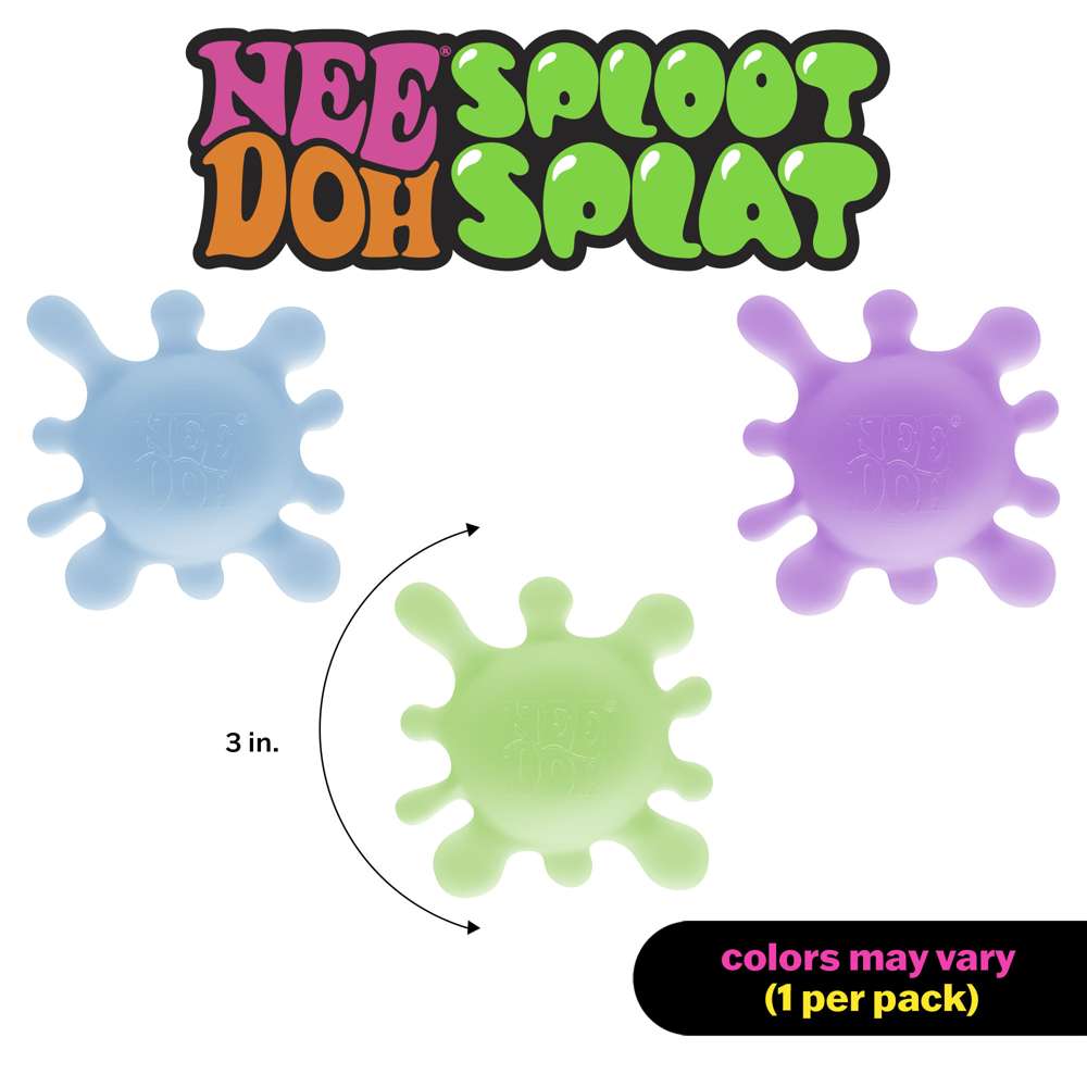 NeeDoh Sploot Splat Super Solid Squish Fidget Toy