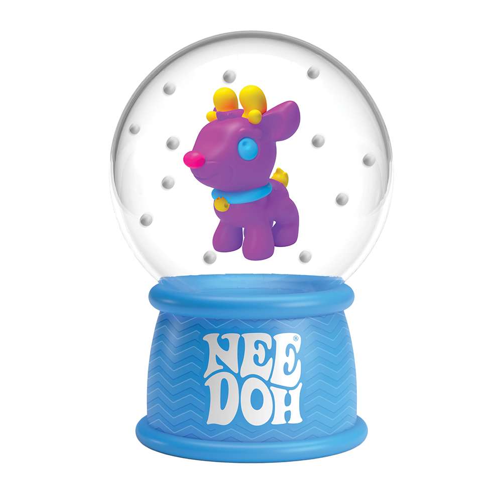 NeeDoh Squish N Flow Snow Globe Christmas Fidget Toy