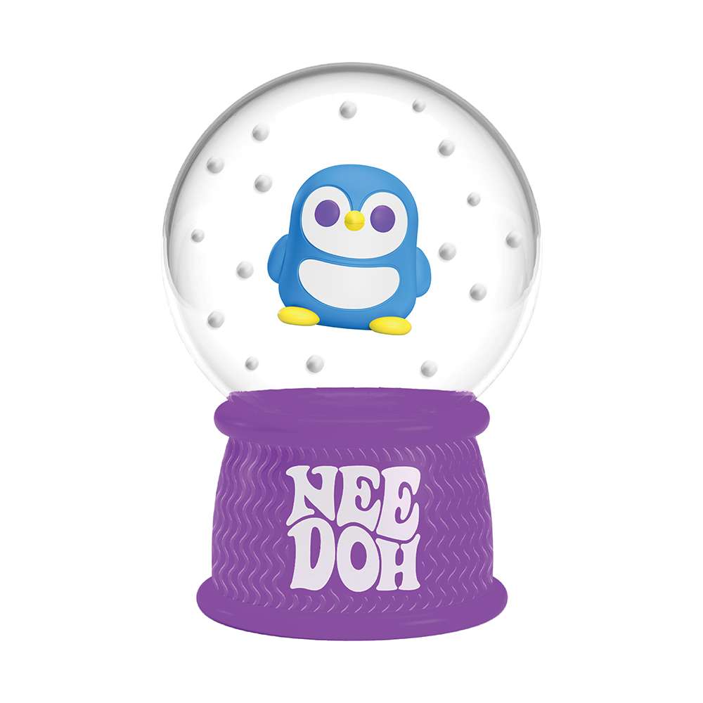 NeeDoh Squish N Flow Snow Globe Christmas Fidget Toy