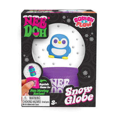 NeeDoh Squish N Flow Snow Globe Christmas Fidget Toy