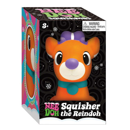 NeeDoh Squisher the Reindoh Reindeer Groovy Squishy Fidget Toy