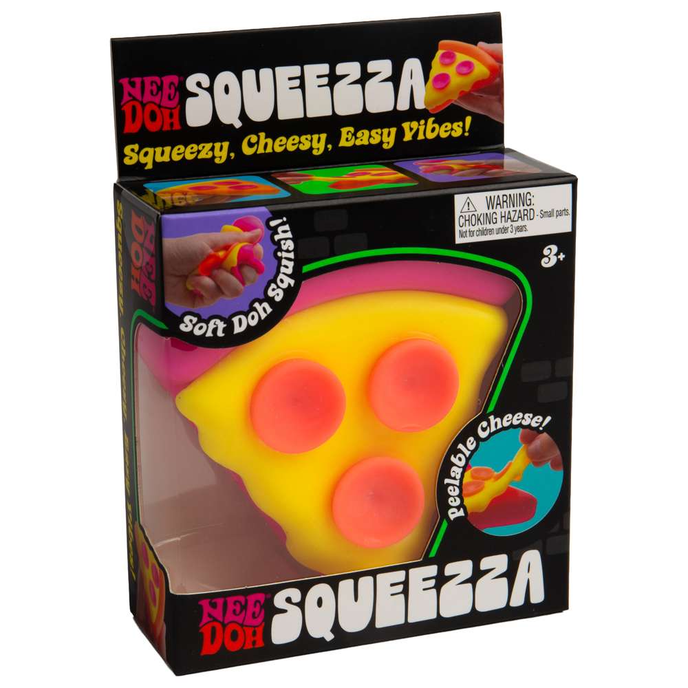 NeeDoh Squeezza Pizza Shaped Groovy Squishy Fidget Toy