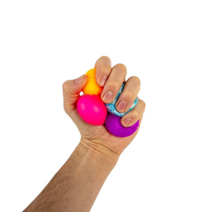 NeeDoh Teenie Singles Classic Groovy Stress Ball 4 Pack Assorted