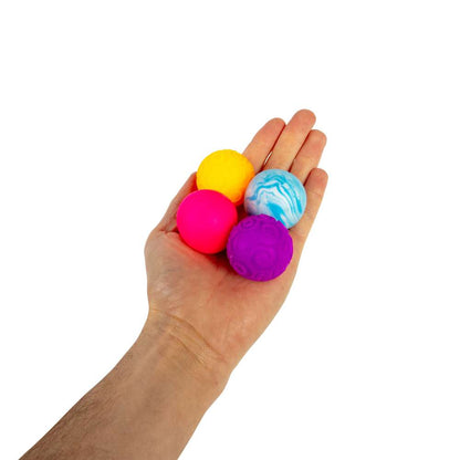 NeeDoh Teenie Singles Classic Groovy Stress Ball 4 Pack Assorted