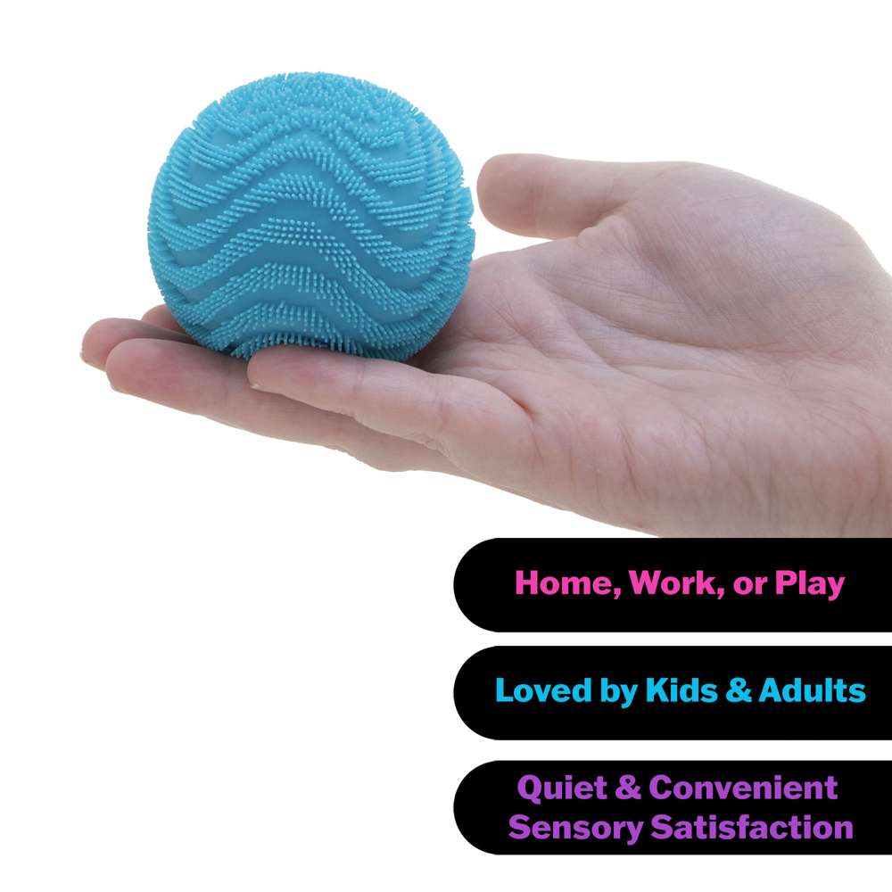 NeeDoh Fuzzball Wonder Waves Velvet Squeeze Squishy Fidget Toy