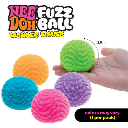 NeeDoh Fuzzball Wonder Waves Velvet Squeeze Squishy Fidget Toy