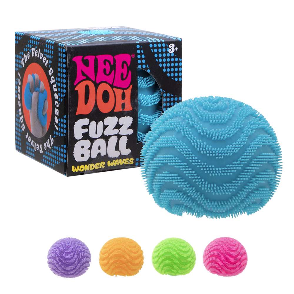 NeeDoh Fuzzball Wonder Waves Velvet Squeeze Squishy Fidget Toy