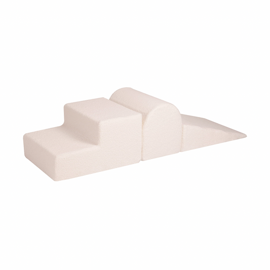 Soft Play Kingdom Bouclé Playsystem White 3 or 4 Pieces
