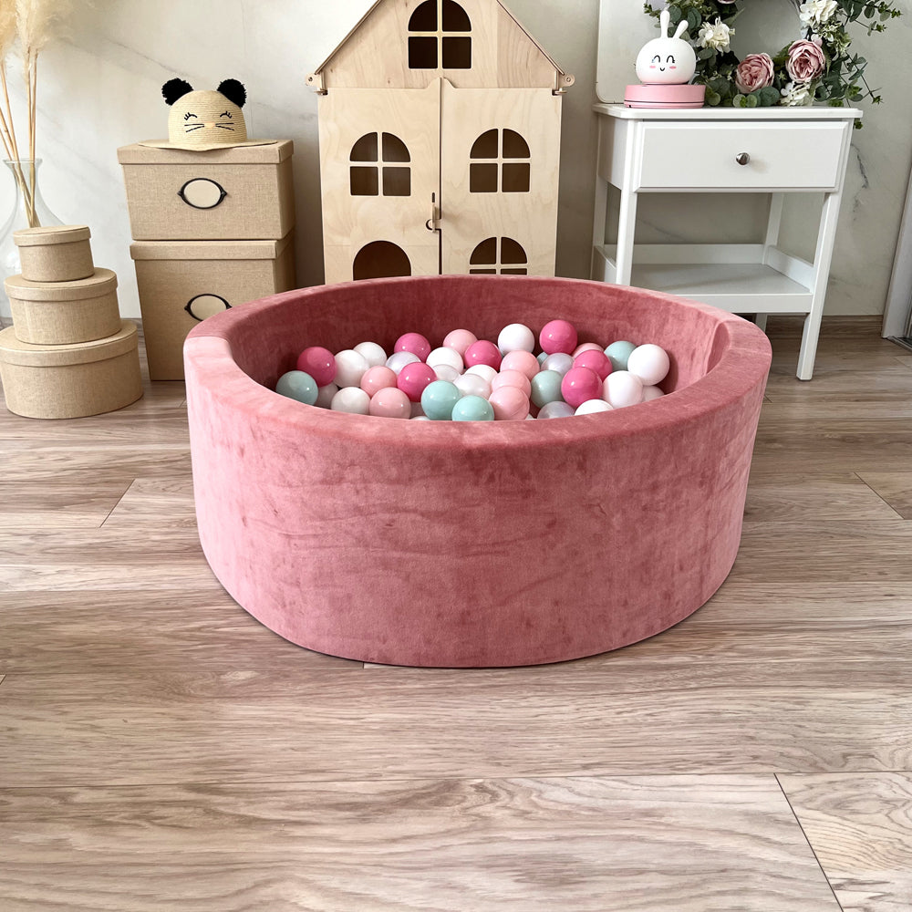 Soft Play Kingdom Luxe Ball Pit Velvet Rose