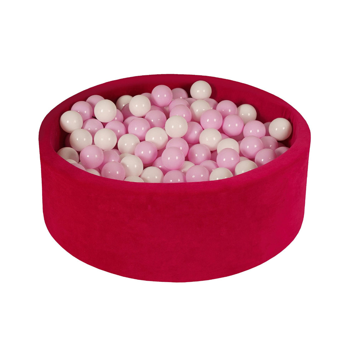 Soft Play Kingdom Velvet Round Ball Pit Magenta