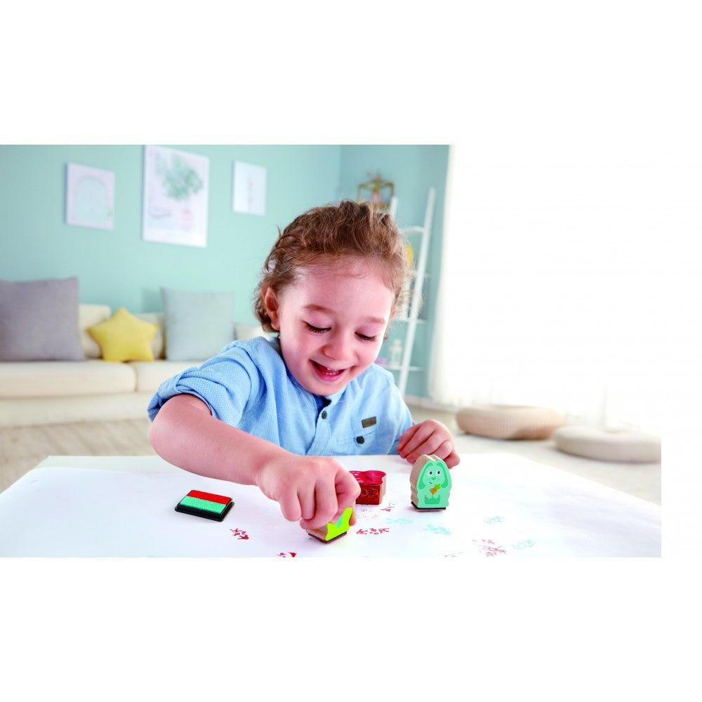 Hape Paw Print Stamps and Ink Set