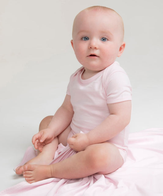 Larkwood LW500 Baby Essential Short-Sleeved Cotton Bodysuit