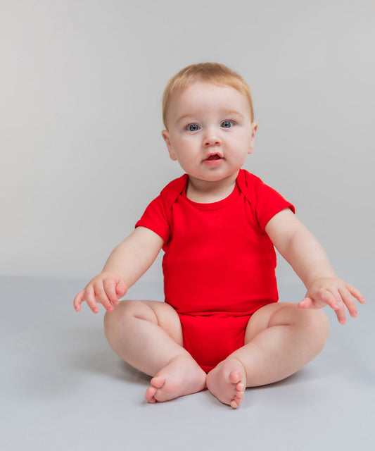 Larkwood LW500 Baby Essential Short-Sleeved Cotton Bodysuit