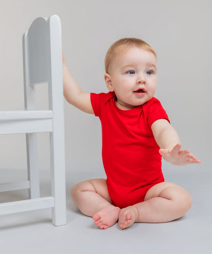 Larkwood LW500 Baby Essential Short-Sleeved Cotton Bodysuit