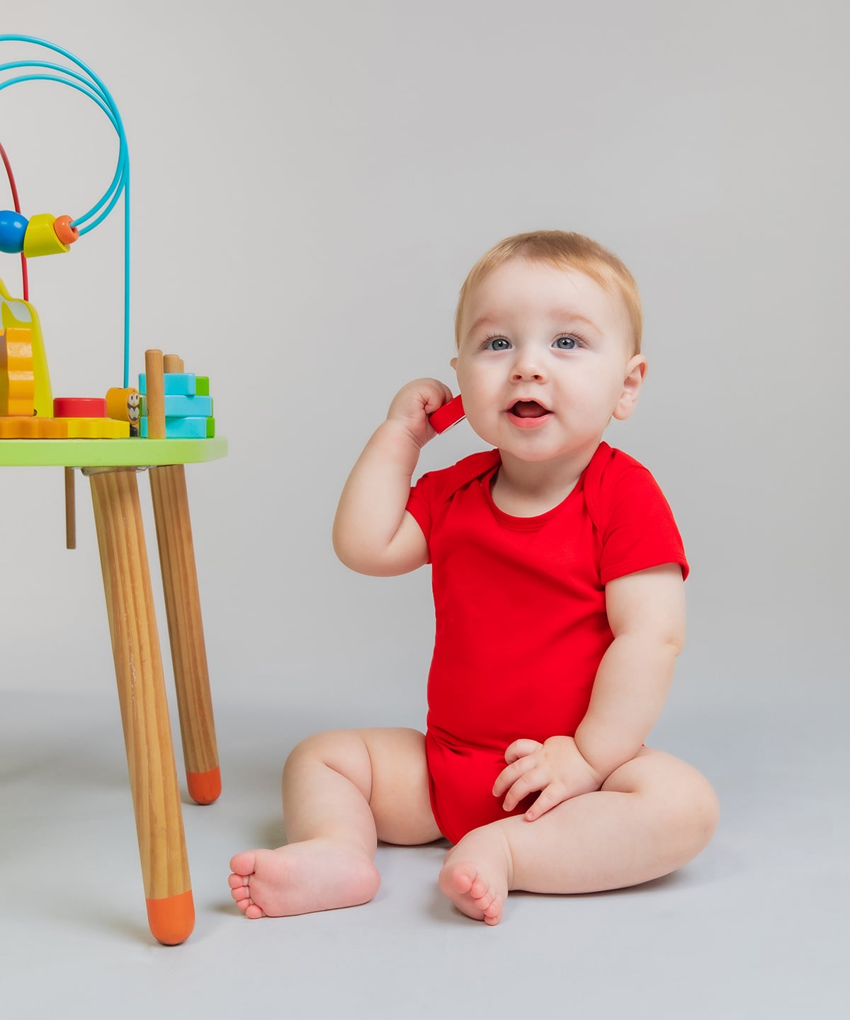 Larkwood LW500 Baby Essential Short-Sleeved Cotton Bodysuit