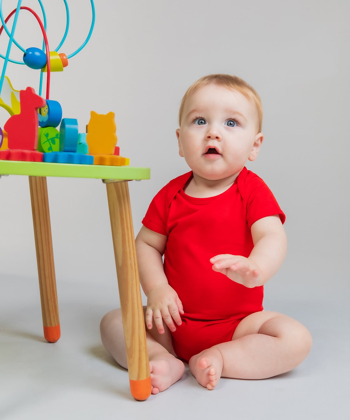 Larkwood LW500 Baby Essential Short-Sleeved Cotton Bodysuit