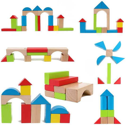 Hape Maple Wooden Building Blocks