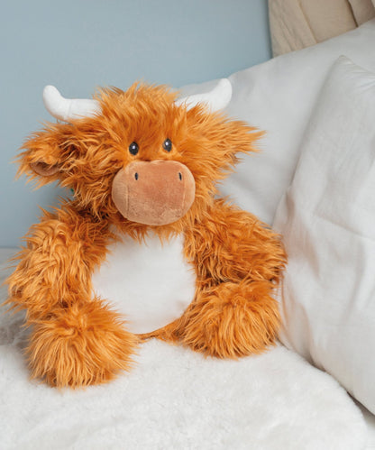 Mumbles Zippie Highland Cow Plush Toy