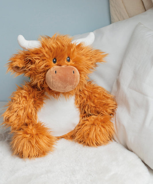 Mumbles Zippie Highland Cow Plush Toy