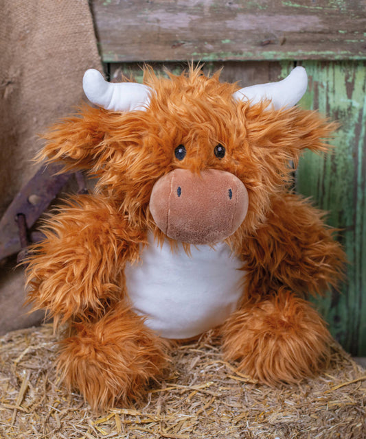 Mumbles Zippie Highland Cow Plush Toy