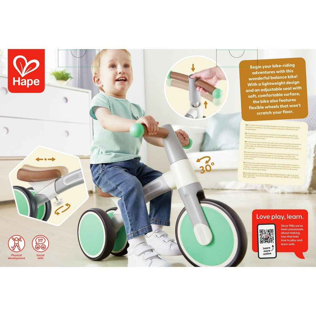 Hape My First Balance Bike Green