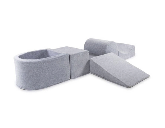 Soft Play Kingdom Playsystem with Ball Pit Grey