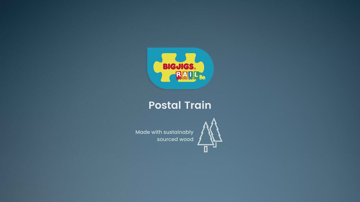 Bigjigs Rail Postal Wooden Train