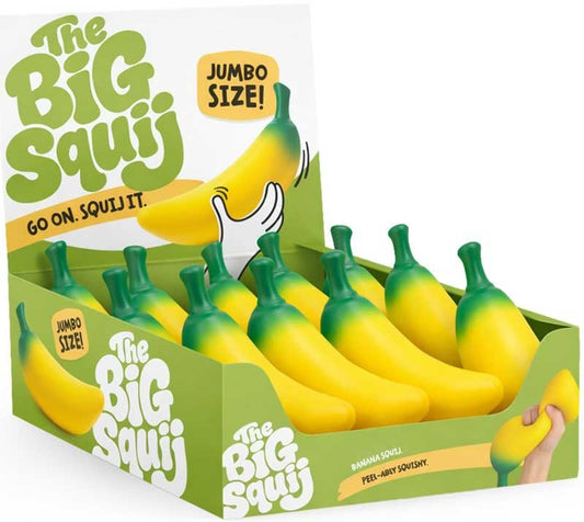 The Big Squij Banana Novelty Squishy Toy